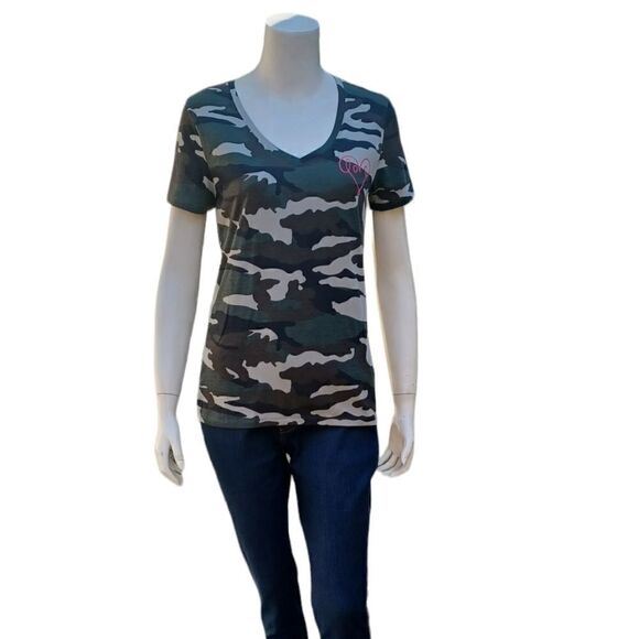 6260...EV1 Navy Green Camo Top Size S - Picture 1 of 11